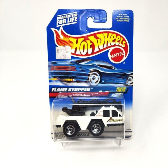 1998 Hot Wheels Collector #1012 FLAME STOPPER 1:64 White Mattel (dd) - Picture 1 of 7